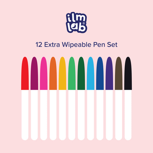 12 Wipeable Colouring Pens