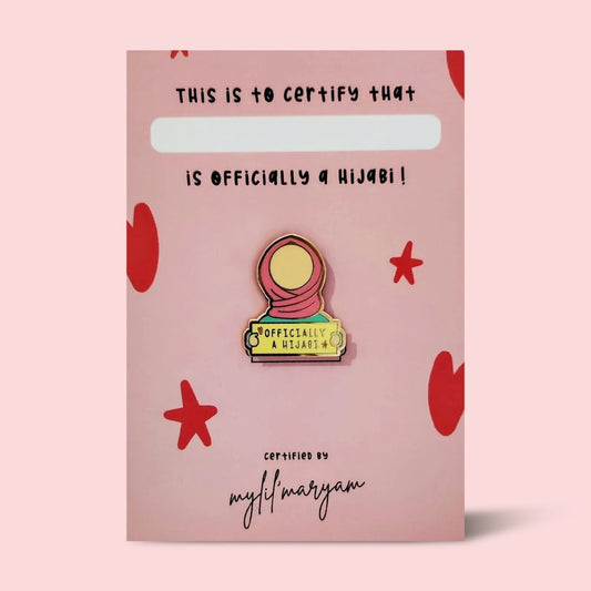 Officially a Hijabi Enamel Pin - Light skin tone