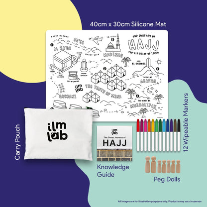 Hajj Themed Wipeable Colouring Mat