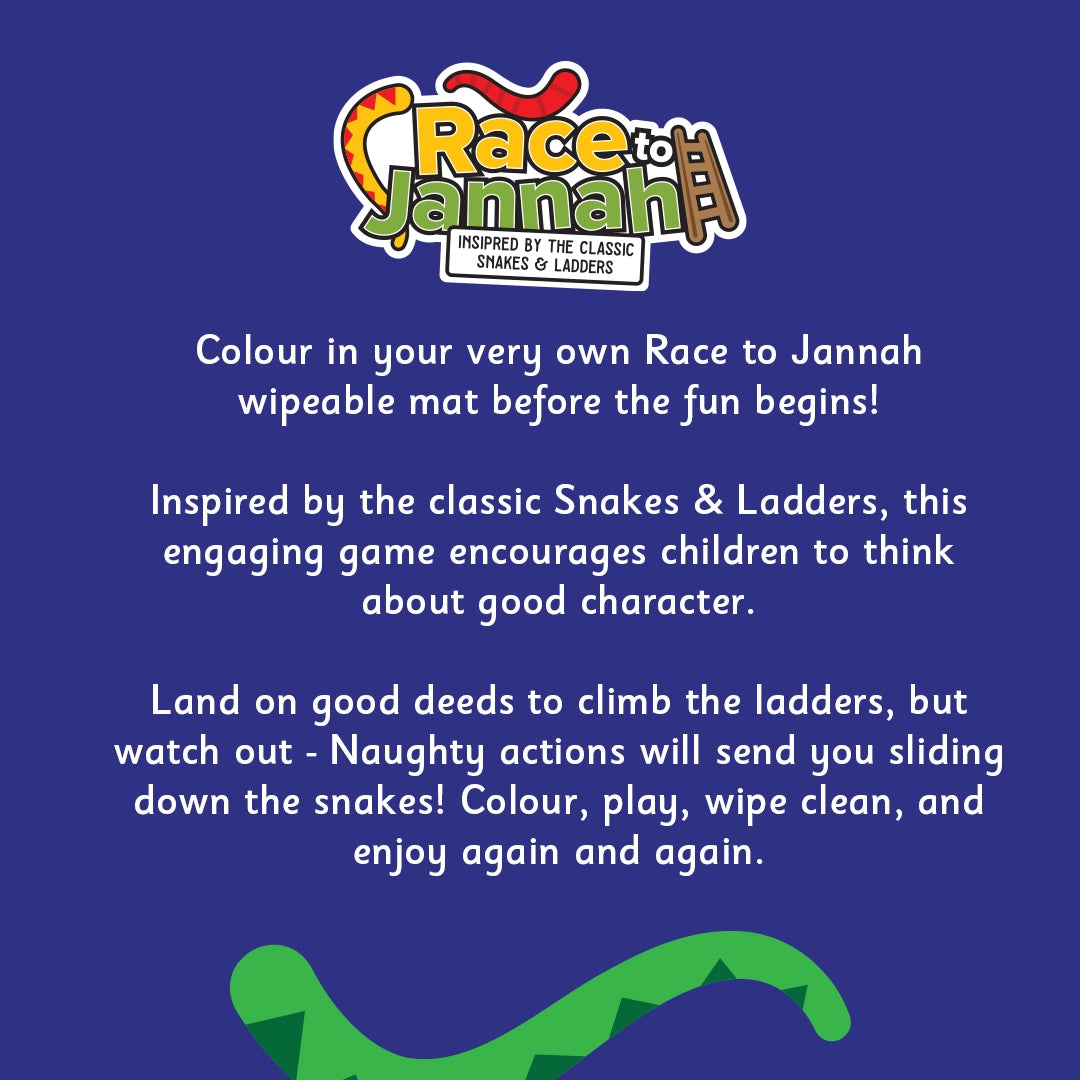 Race to Jannah™ Wipeable Colouring Mat