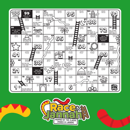 Race to Jannah™ Wipeable Colouring Mat