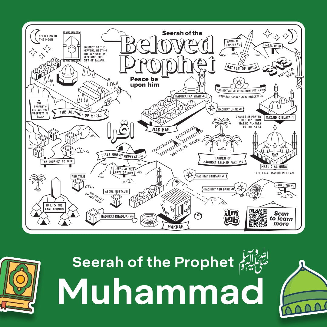 The Seerah Wipeable Colouring Mat