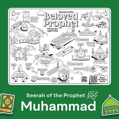 The Seerah Wipeable Colouring Mat