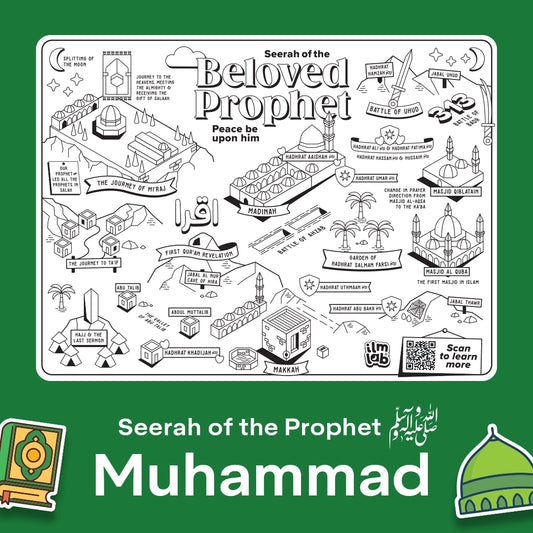 The Seerah Wipeable Colouring Mat